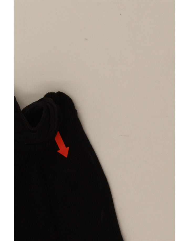 Marlboro Classics Womens Top Long Sleeve UK 14 Large Black Cotton