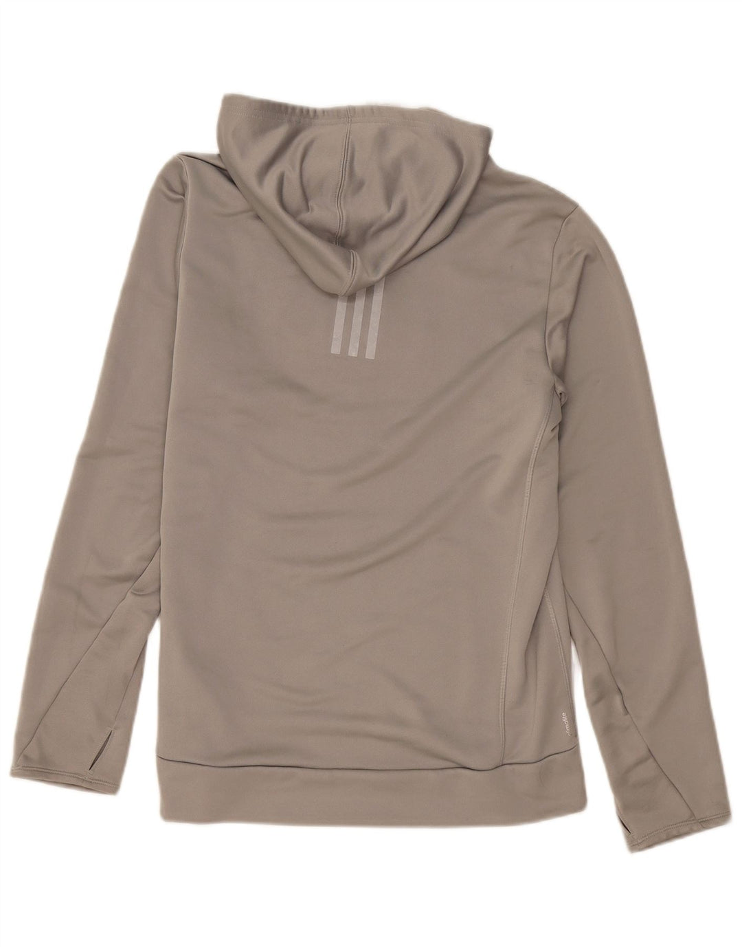 ADIDAS Mens Climalite Hoodie Jumper Medium Grey Polyester