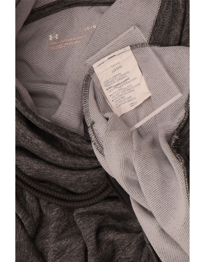 Under Armour Womens Loose Fit Sweatshirt Jumper UK 16 Large Grey Polyester