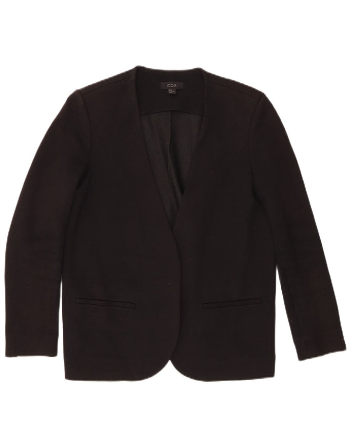 Cos Womens Open Blazer Jacke EU 34 XS Schwarze Viskose