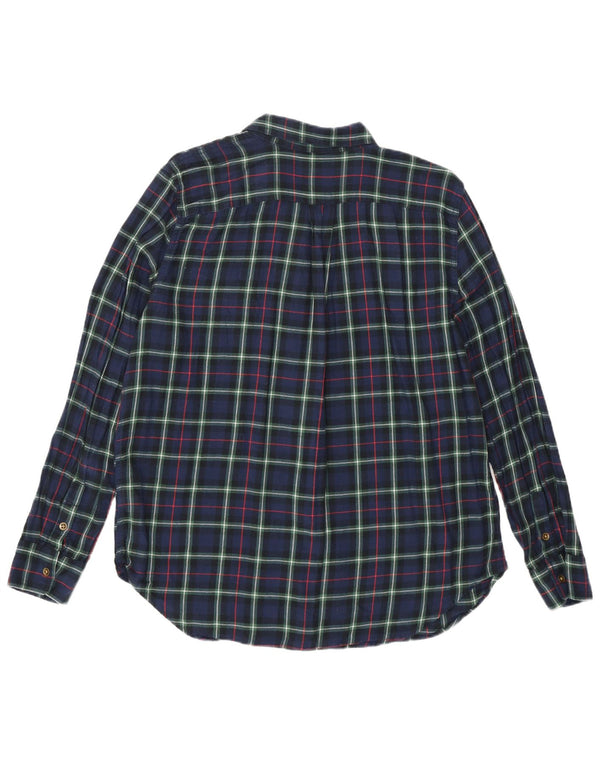 Chaps Flanellhemd für Damen, UK 16, groß, marineblau, kariert, Baumwolle