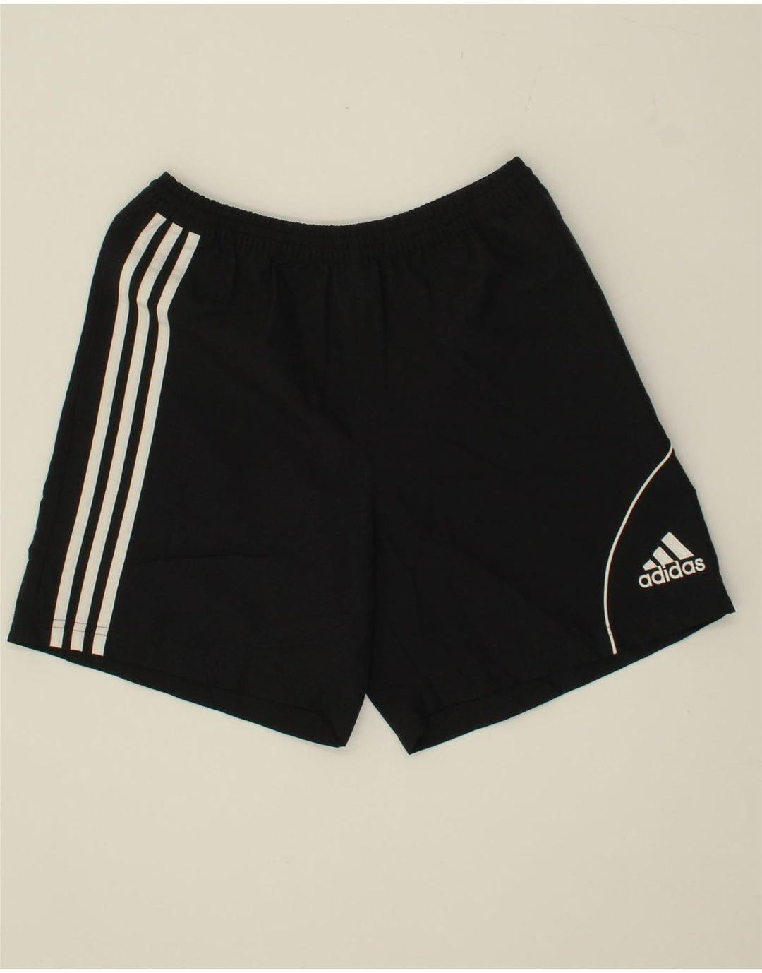 ADIDAS Boys Sport Shorts 13-14 Years  Black Polyester Vintage Adidas and Second-Hand Adidas from Messina Hembry 