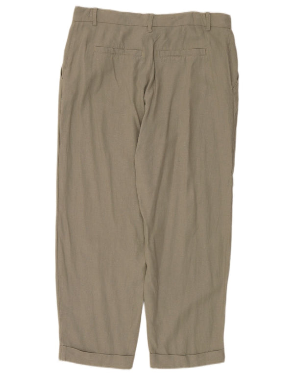 Zara Γυναικείο ίσιο παντελόνι Chino EU 40 Medium W30 L27 Khaki