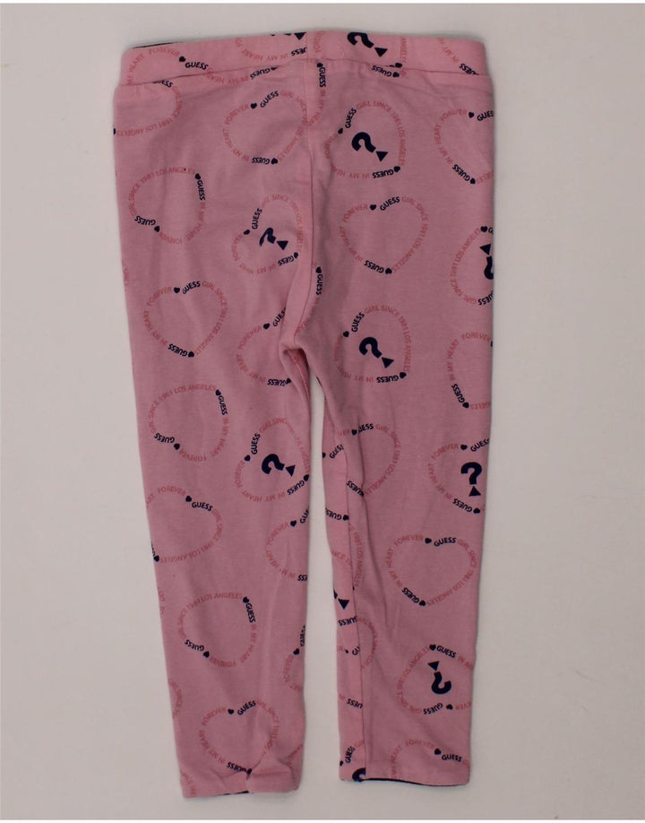 GUESS Baby Girls Graphic Leggings 18-24 Months  Pink Vintage Guess and Second-Hand Guess from Messina Hembry 