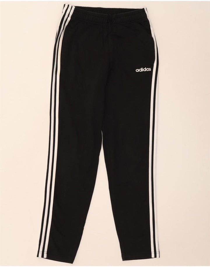Adidas Mens Tracksuit Trousers Small Black Cotton