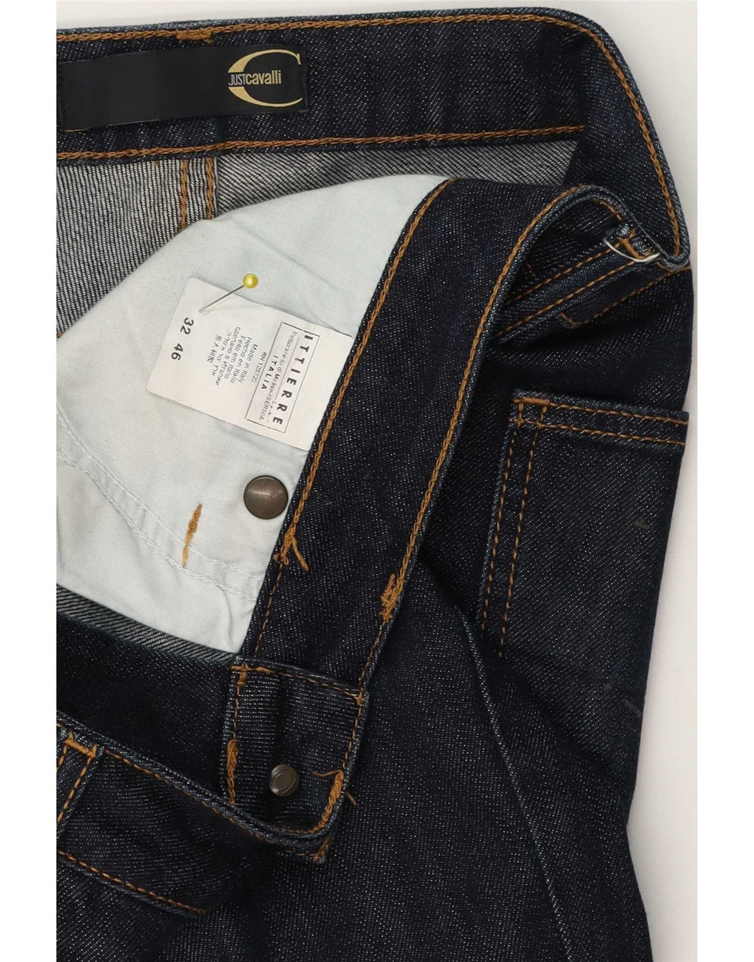 Just Cavalli Womens Bootcut Jeans IT 46 Large W32 L30 Navy Blue