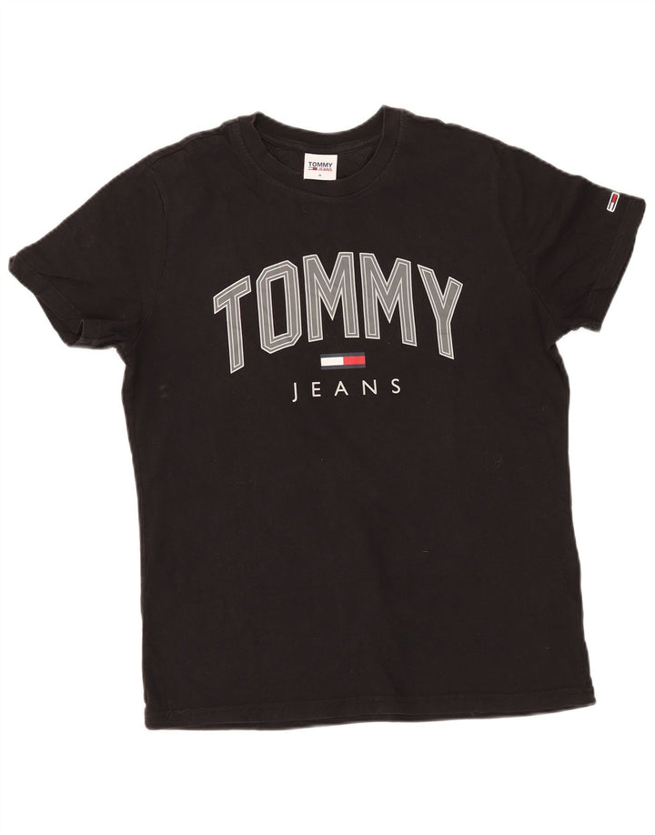 Tommy Hilfiger Mens Graphic T-Shirt Top Medium Black