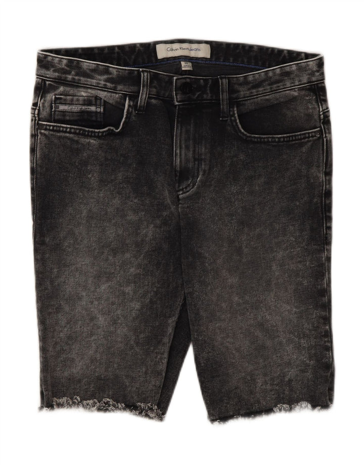 Calvin Klein Mens Denim Shorts W30 Medium Grey Cotton