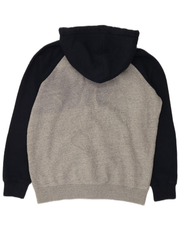 Superdry Sudadera con capucha y cremallera para hombre XL Algodón gris con bloques de color