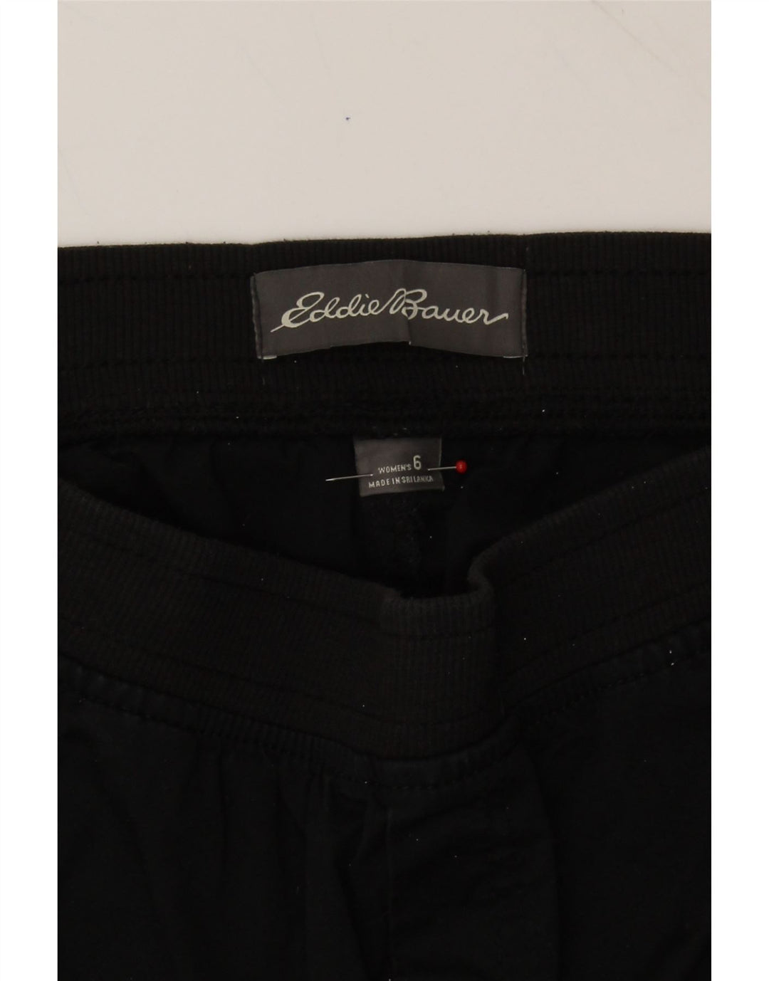 EDDIE BAUER Womens Tracksuit Trousers Joggers US 6 Medium  Black Cotton Vintage Eddie Bauer and Second-Hand Eddie Bauer from Messina Hembry 