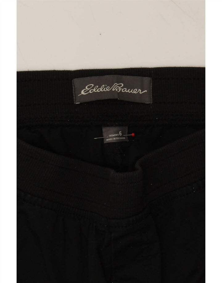 EDDIE BAUER Womens Tracksuit Trousers Joggers US 6 Medium  Black Cotton Vintage Eddie Bauer and Second-Hand Eddie Bauer from Messina Hembry 