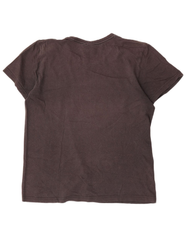Adidas Mens Graphic T-Shirt Top Médio Algodão Preto