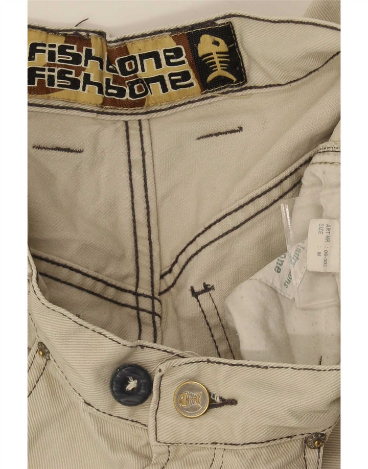 Pantaloni cargo dritti da uomo Fishbone medi W32 L30 Beige