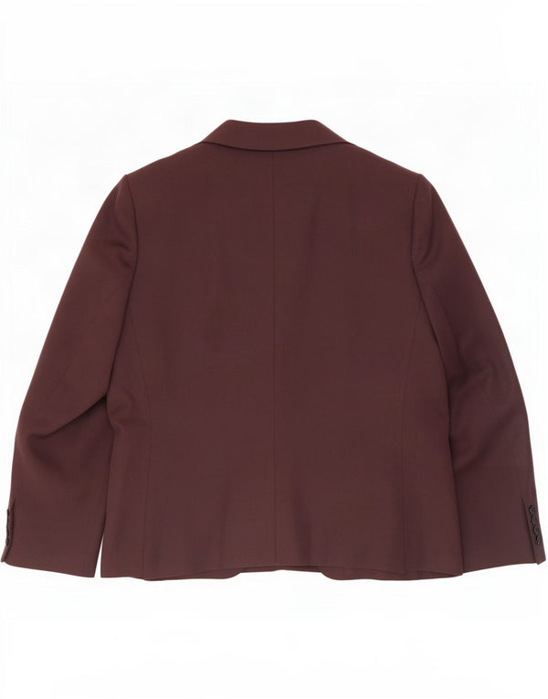 Marks & Spencer Damen-Blazerjacke mit 2 Knöpfen, Gr. 16, Braun, Polyester