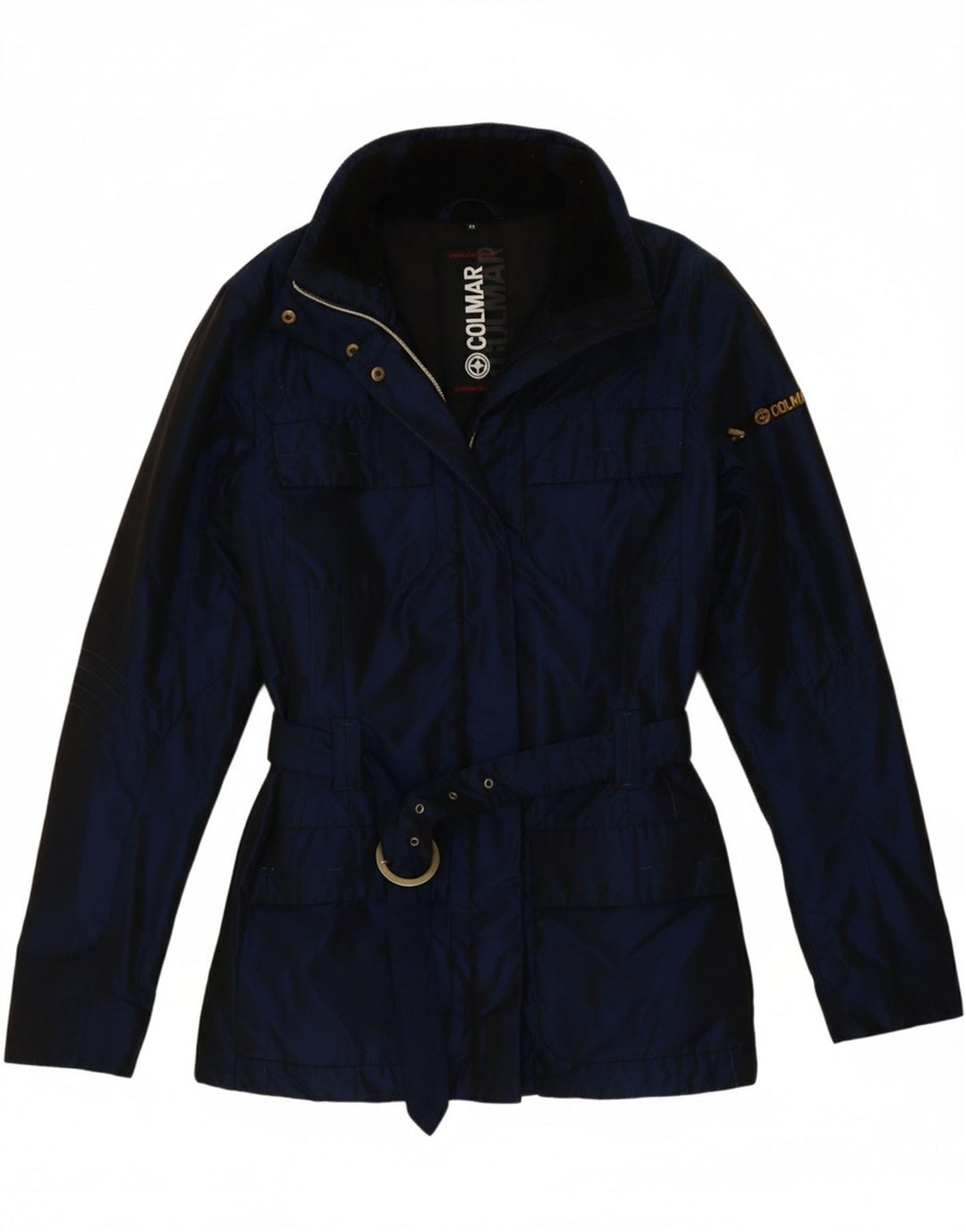COLMAR Womens Utility Jacket IT 44 Medium Navy Blue Vintage Colmar and Second-Hand Colmar from Messina Hembry 