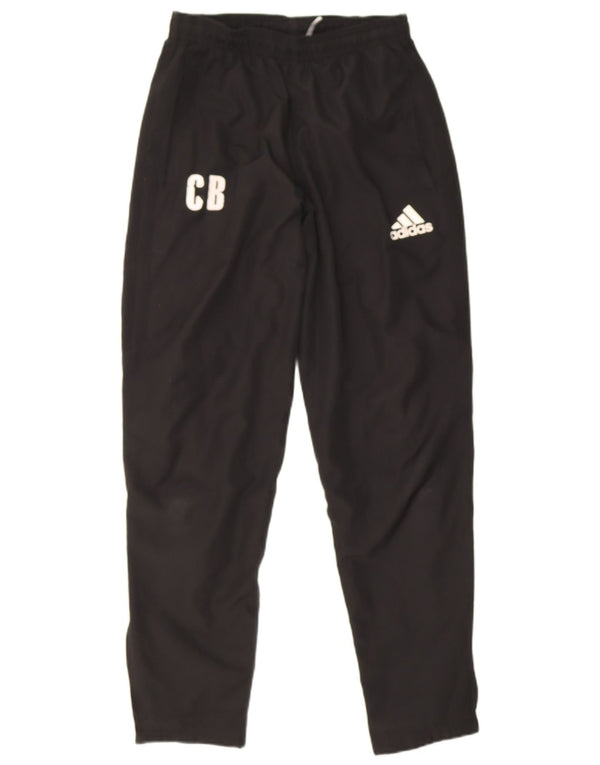 Adidas Mens Climalite Graphic Tracksuit Trousers Small  Black