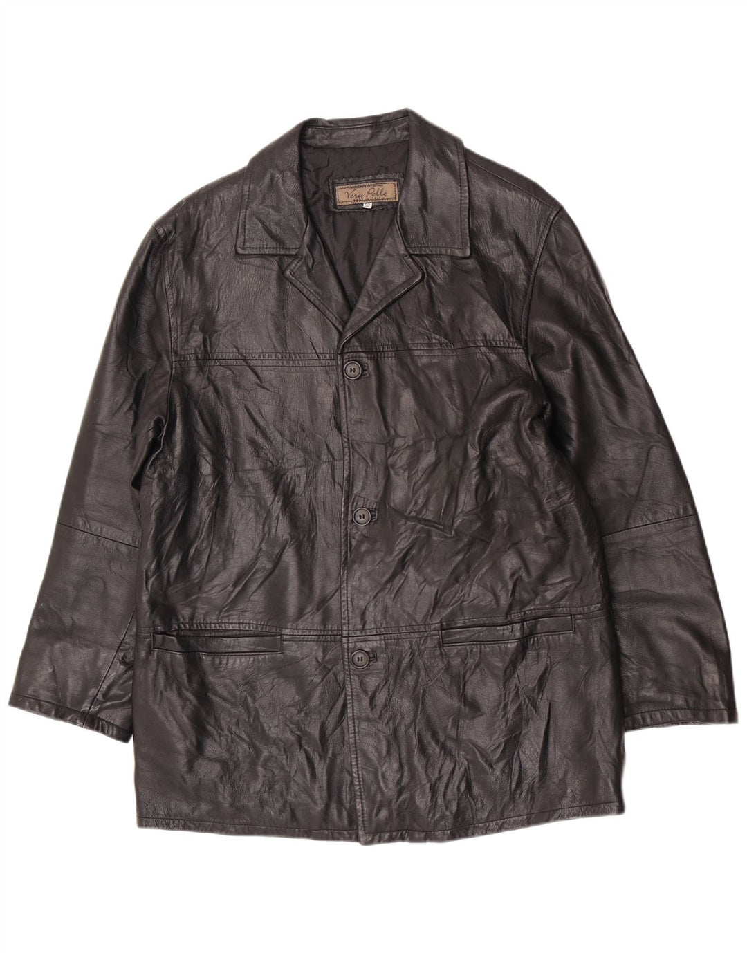 Vintage herre læderjakke UK 38 Medium Black Classic