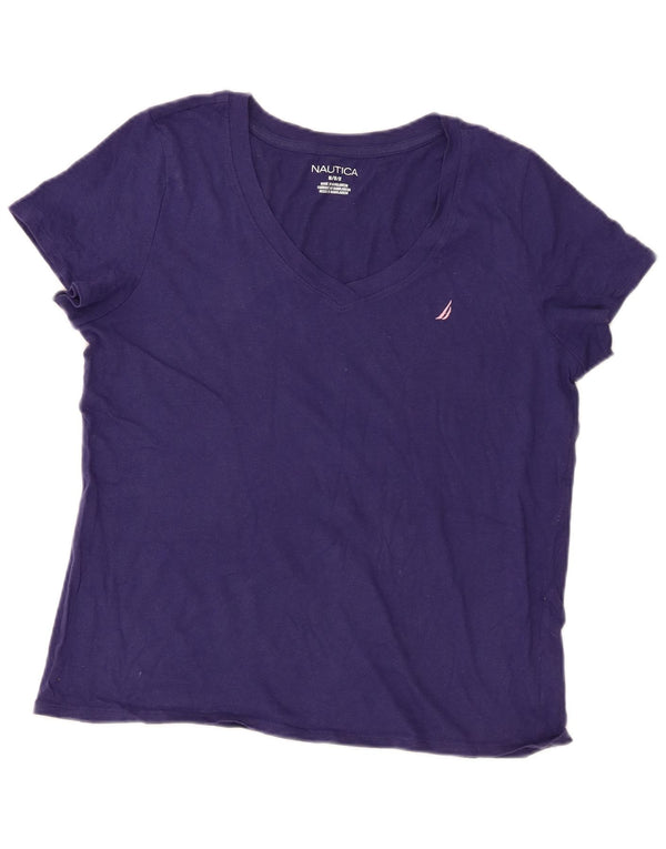 Tricou pentru femei Nautica Top UK 14 Medium Bleumarin Bumbac