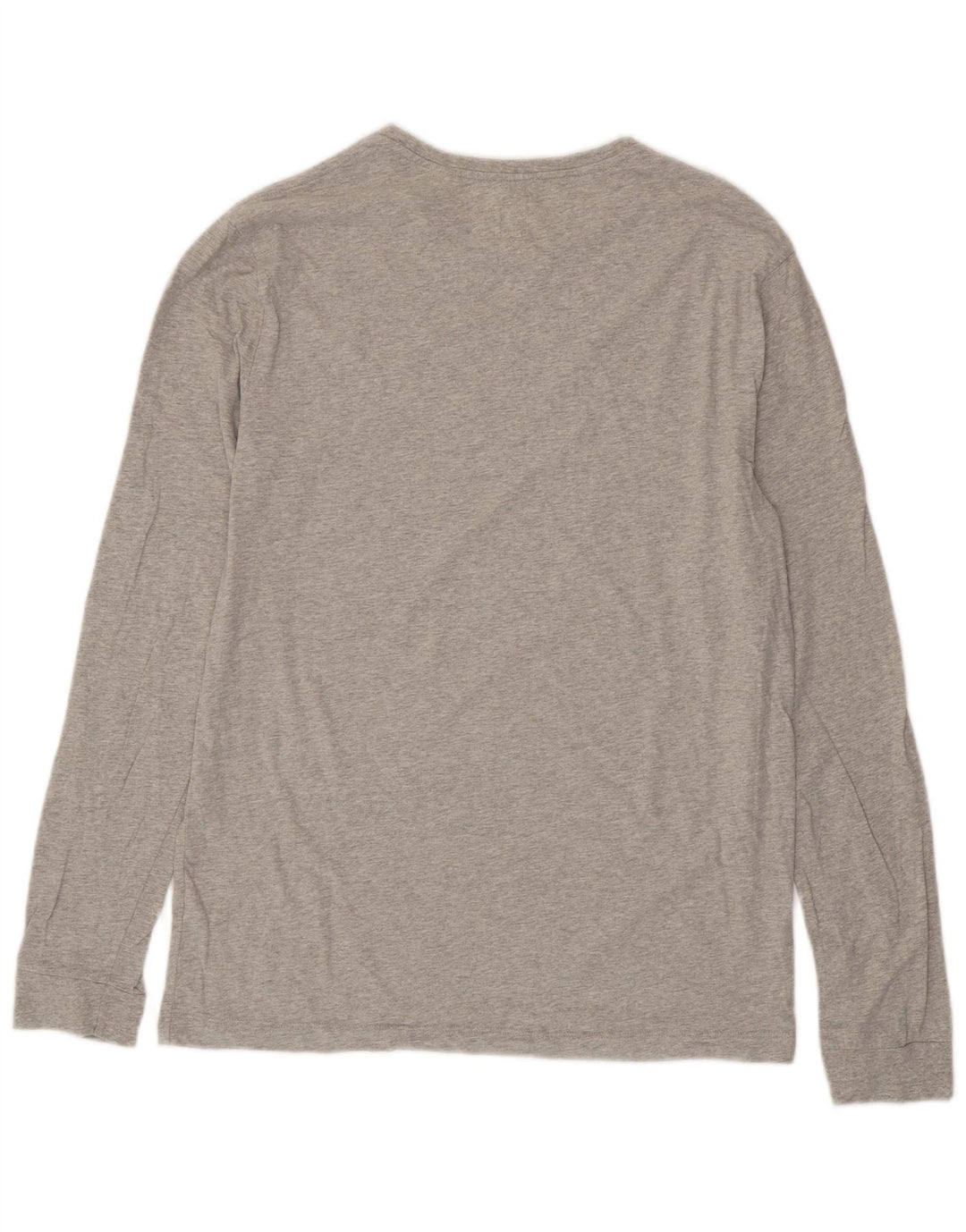 JACK WILLS Herren-Oberteil, langärmelig, mittelgraue Baumwolle