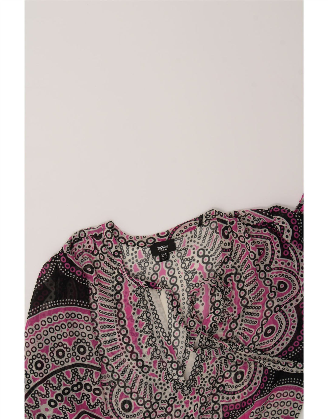 MOSSIMO Womens Oversized Blouse Top UK 6 XS Pink Paisley Vintage Mossimo and Second-Hand Mossimo from Messina Hembry 