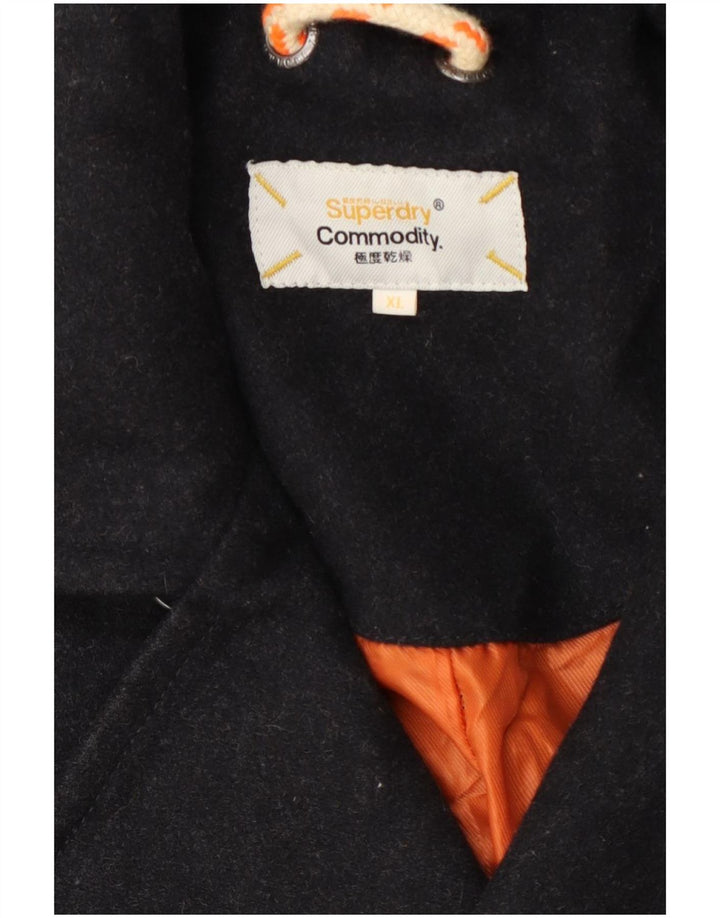 Superdry Mens Pea Coat UK 42 XL Grey