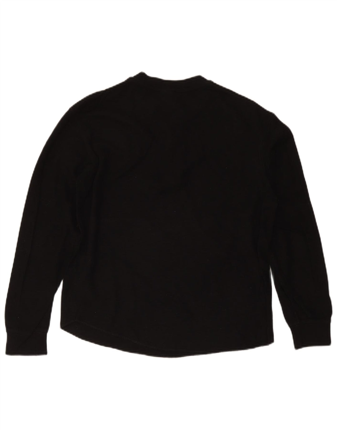 Zara Mens Top Long Sleeve Small Black Cotton