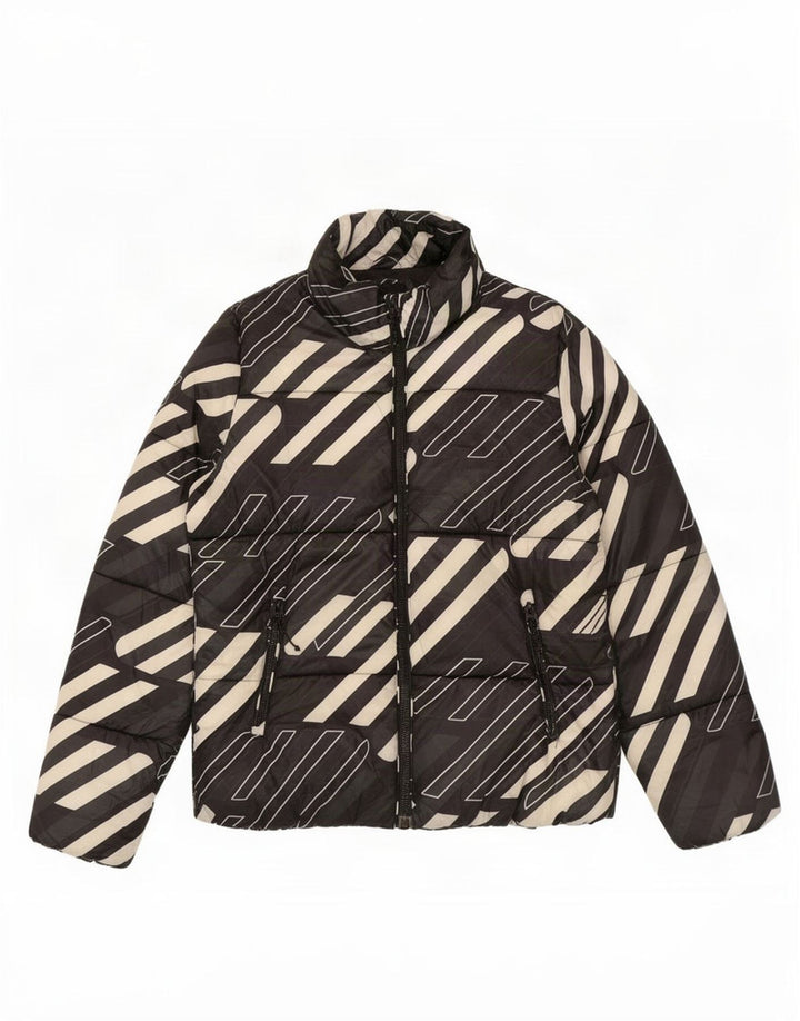 Jachetă căptușită cu grafică pentru bărbați Superdry UK 40 Poliester negru mare