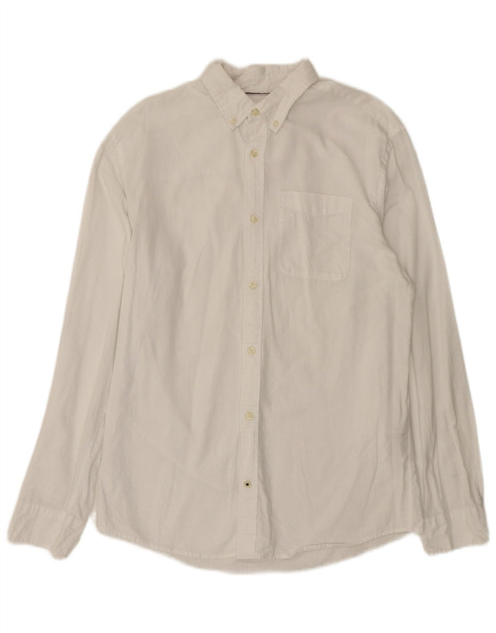 Jack & Jones Mens Shirt Medium White Cotton