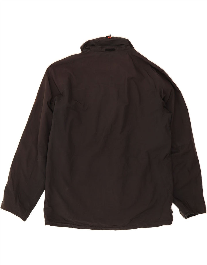 JACK & JONES Mens Windbreaker Jacket UK 44/46 XL Black Polyester Vintage Jack & Jones and Second-Hand Jack & Jones from Messina Hembry 