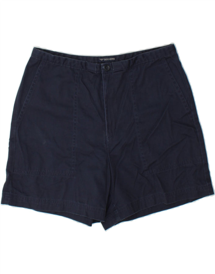 DOCKERS Womens Chino Shorts US 6 Medium W28  Navy Blue Cotton Vintage Dockers and Second-Hand Dockers from Messina Hembry 