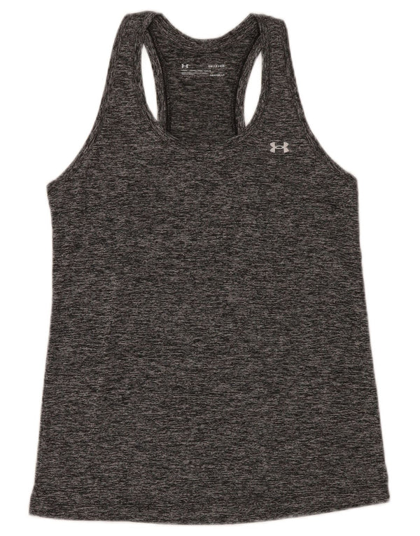 Under Armour Damen Heat Gear Vest Top UK 10 Small Grau meliert