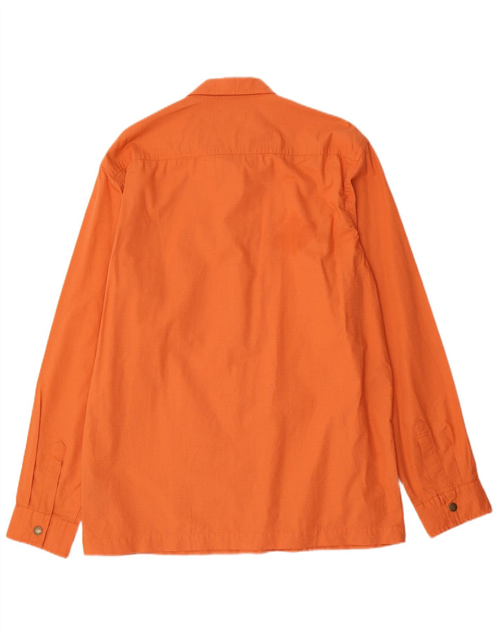 Barbour Mens Utility Jacket UK 40 Large Orange Cotton
