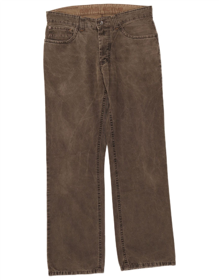 Camel Active Straight Jeans til mænd W33 L32 Khaki Bomuld