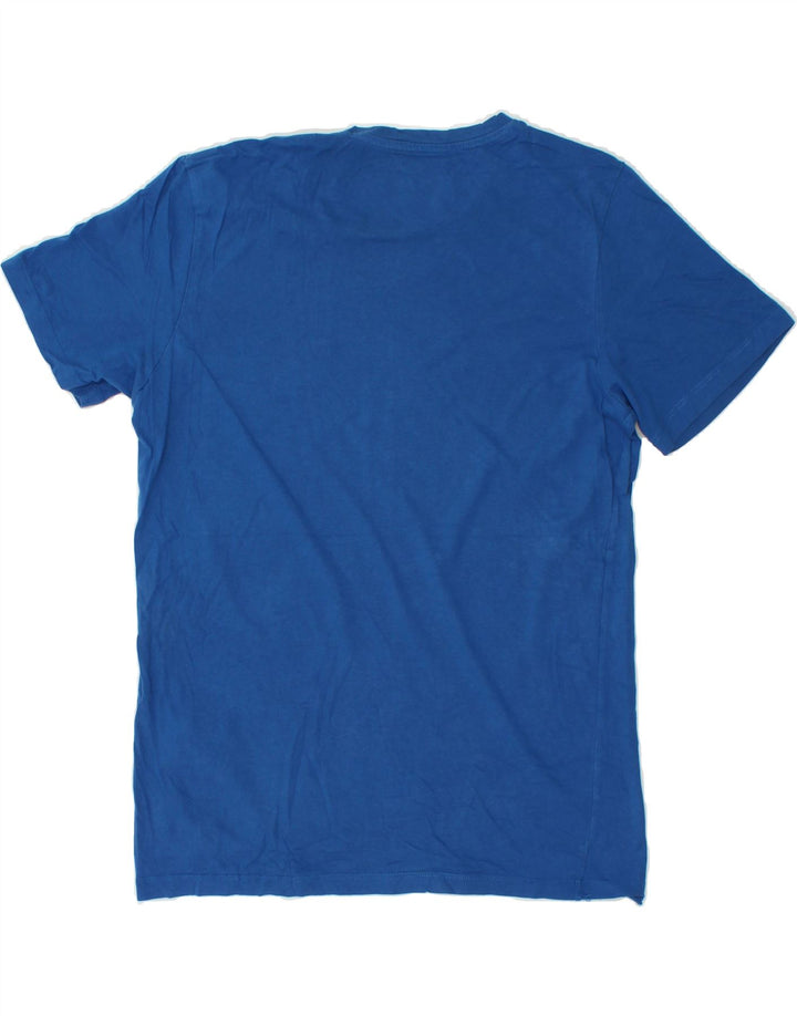 JACK & JONES Mens Core Graphic T-Shirt Top Medium Blue Cotton Vintage Jack & Jones and Second-Hand Jack & Jones from Messina Hembry 