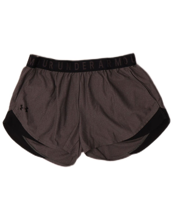 Under Armour Womens Sport Shorts UK 12 Medium Grey Polyester Sports