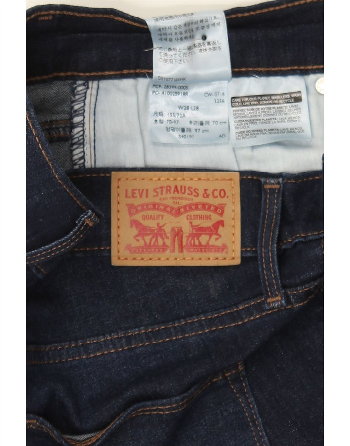 LEVI'S Womens Shaping Straight Jeans W28 L28 Blue Cotton Vintage Levi's and Second-Hand Levi's from Messina Hembry 