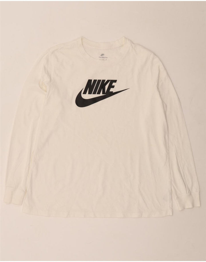 Nike Herre grafisk top langærmet XL hvid bomuld