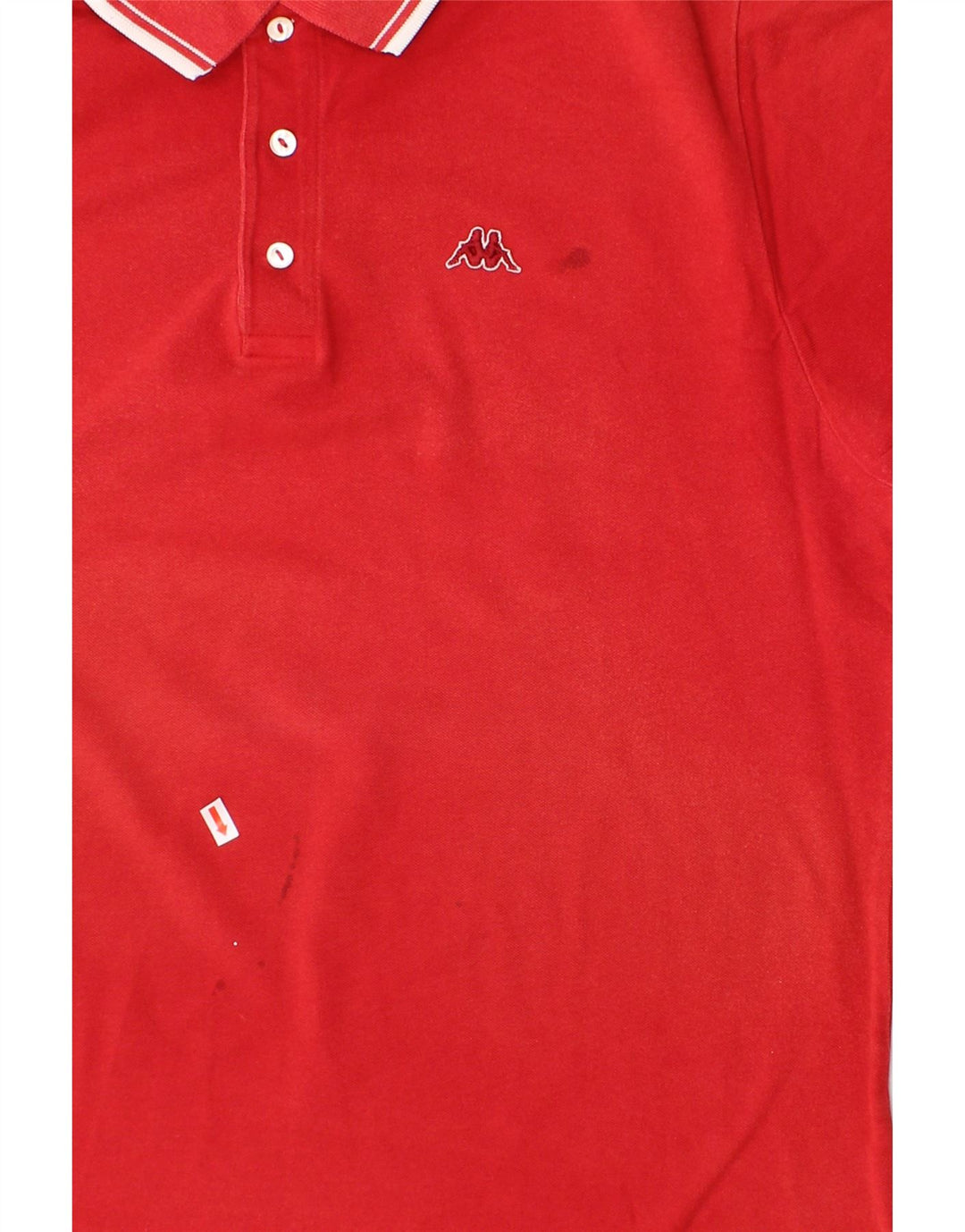 KAPPA Mens Polo Shirt Large Red Cotton Vintage Kappa and Second-Hand Kappa from Messina Hembry 