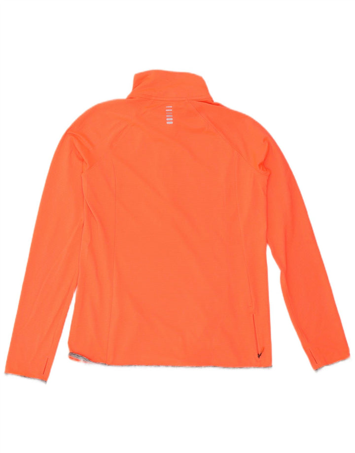 UNDER ARMOUR Womens Heat Gear Pullover Tracksuit Top UK 10 Small Orange
