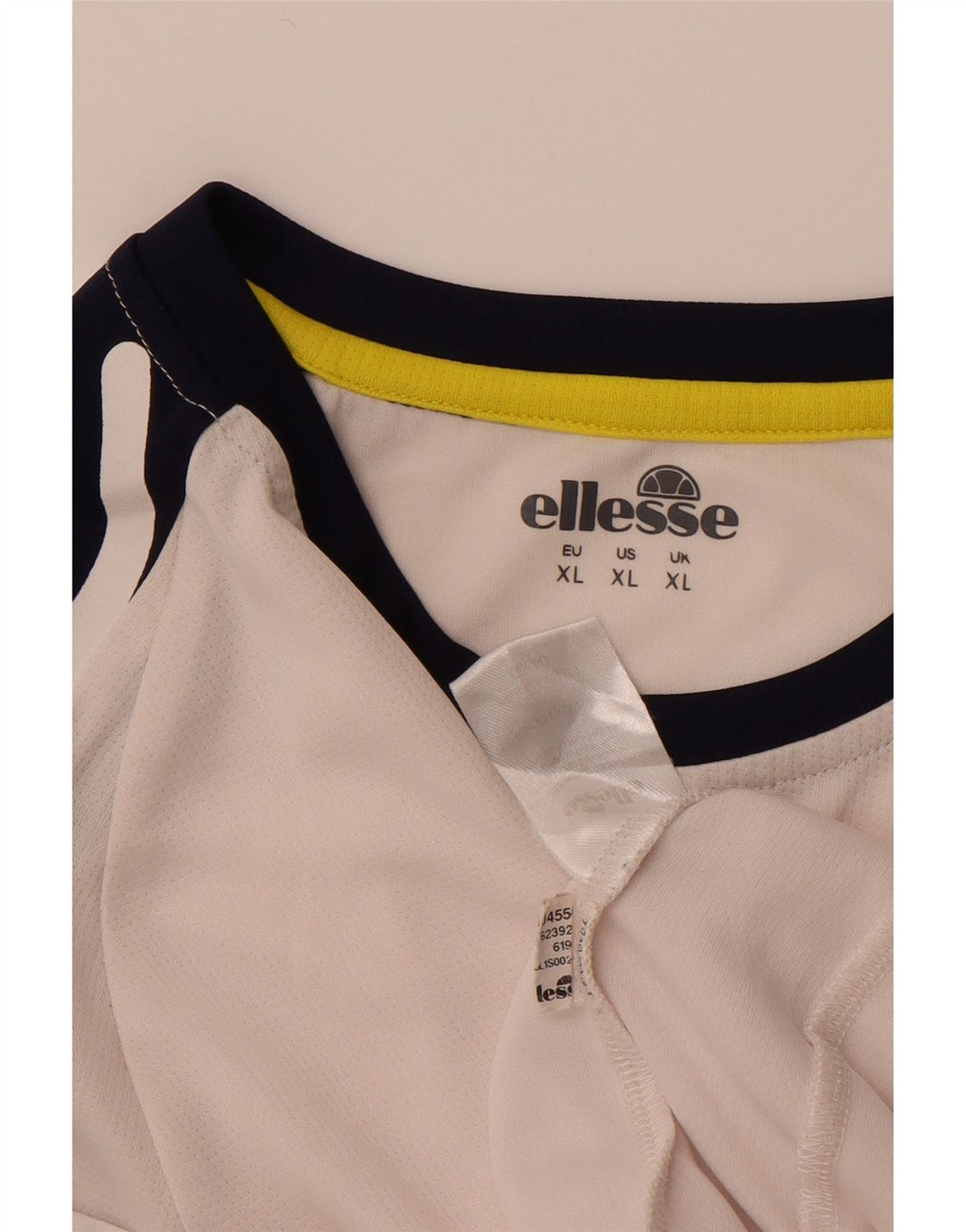 ELLESSE Mens Graphic T-Shirt Top XL White Vintage Ellesse and Second-Hand Ellesse from Messina Hembry 