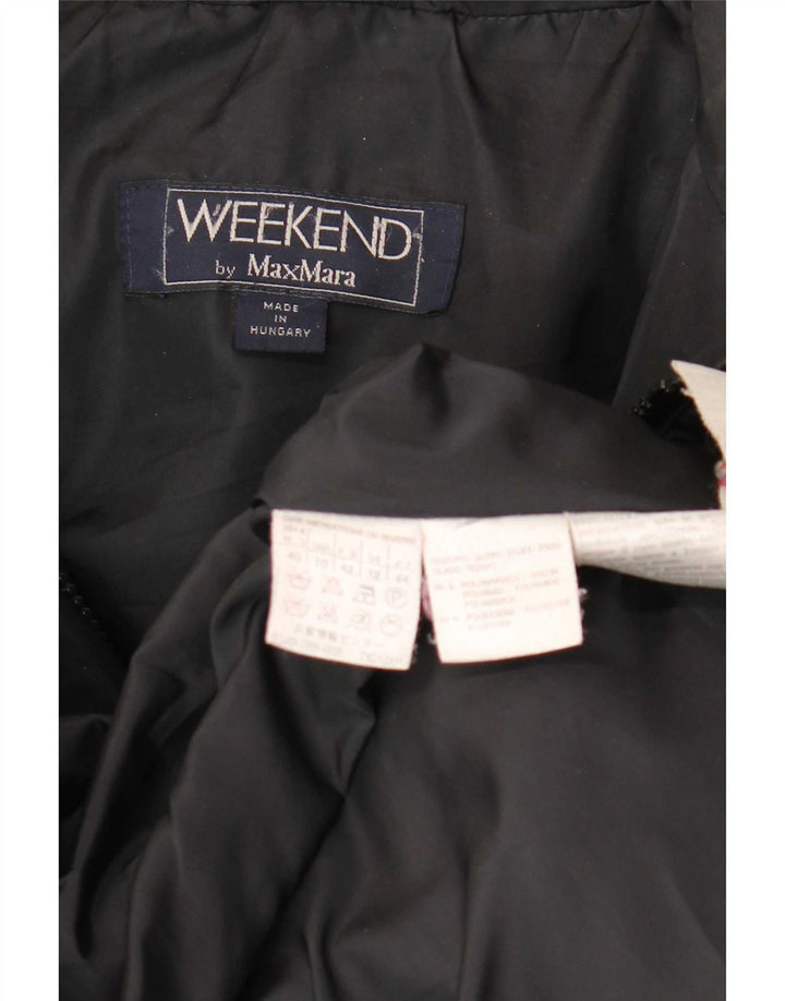 Cappotto imbottito oversize da weekend da donna Max Mara UK 12 medio nero in poliammide