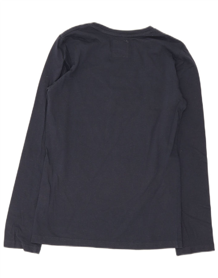 Levi's Boys Regular Graphic Top Long Sleeve 13-14 Years Navy Blue Cotton