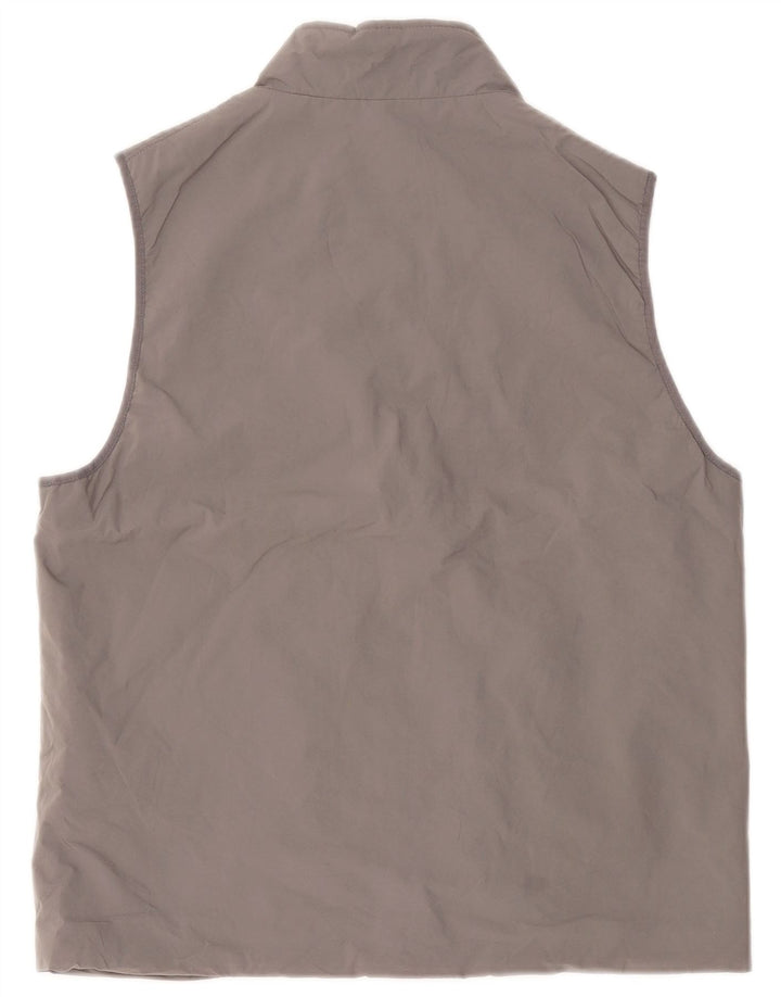 Zara Mens Gilet UK 40 Large Grey Polyester