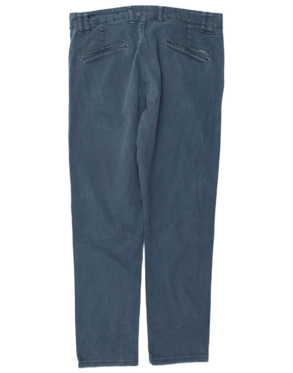 Pantaloni Chino Dritti Uomo Liu Jo IT 50 Large W34 L29 Blu Cotone