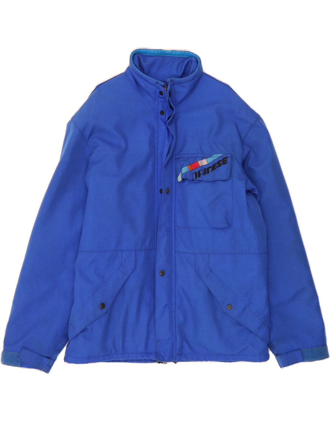 DAINESE Mens Windbreaker Jacket IT 50 Large Blue Polyamide Vintage Dainese and Second-Hand Dainese from Messina Hembry 