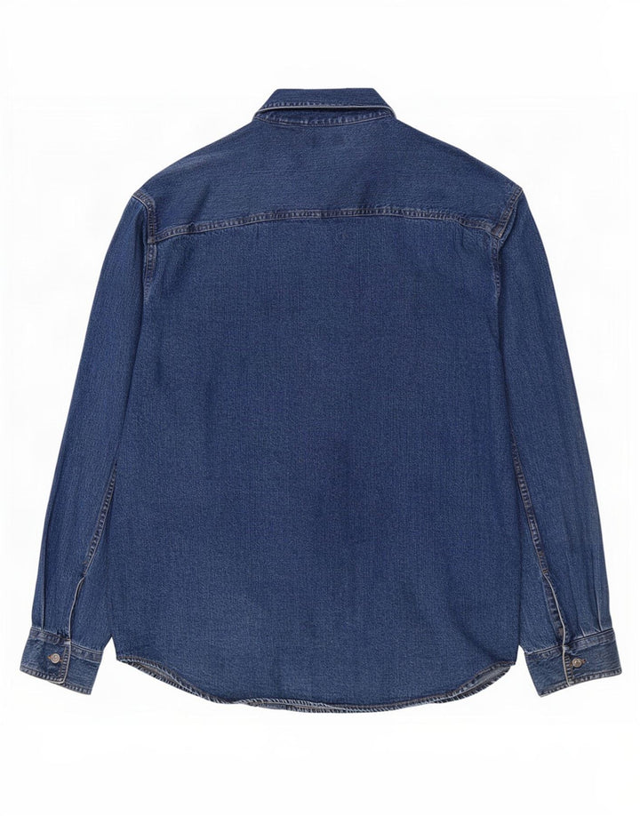 Levi's Denimskjorte til mænd, stor blå bomuld