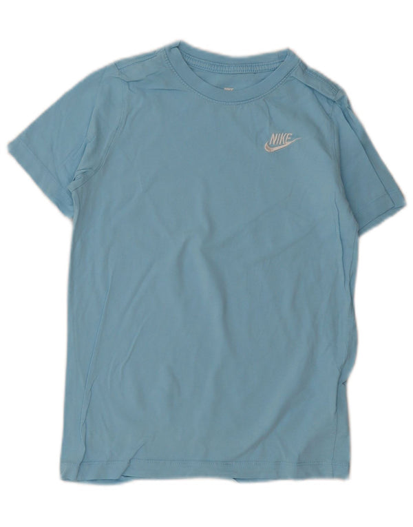 Nike Boys T-Shirt Top 10-11 år Medium Blue Bomuld