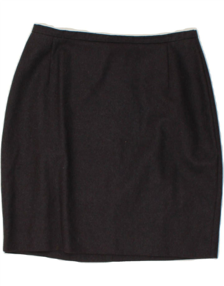 SPORTMAX Womens Pencil Skirt UK 12 Medium W26 Grey Wool Vintage Sportmax and Second-Hand Sportmax from Messina Hembry 