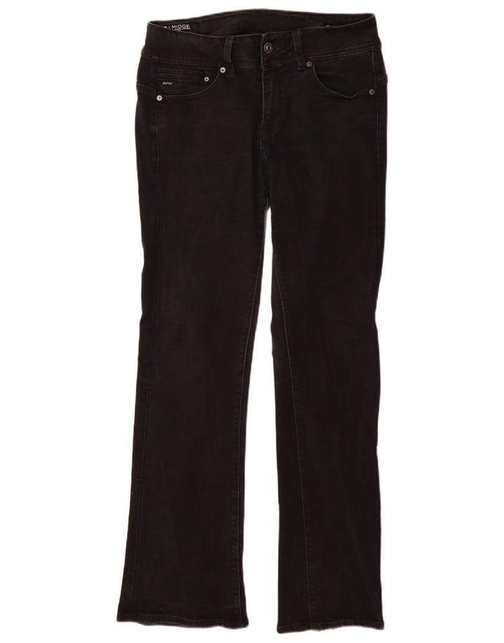 G-Star Womens Midge Bootcut Jeans W31 L32  Black Cotton