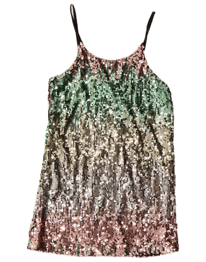 Vintage γυναικείο φόρεμα Shift UK 12 Medium πολύχρωμο Flecked